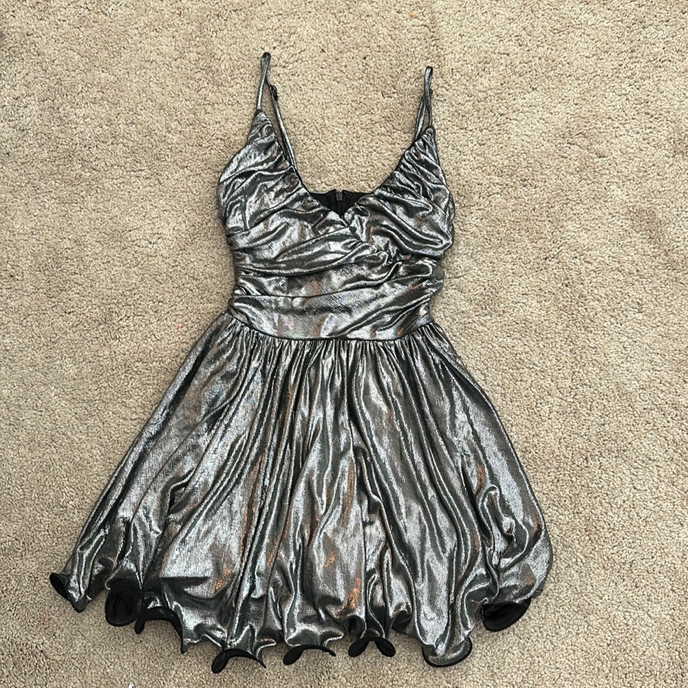 Nadia pleated mini dress